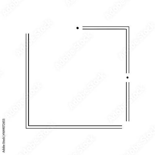Minimalist Dark Square Outline. A faint geometric shape emerges from the profound void. This abstract, somber imagery conveys solitude, quiet contemplation, and artistic mystery.