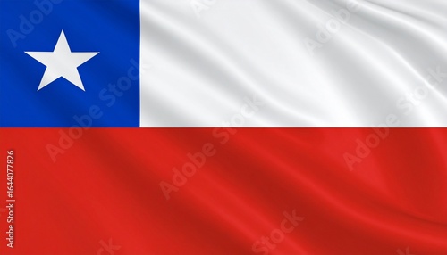 Flag of Chile with white and red horizontal bands and a blue square featuring a white star. Free Download Flag of Chile with white and red horizontal bands and a blue square featuring a white star. - GFXLoad