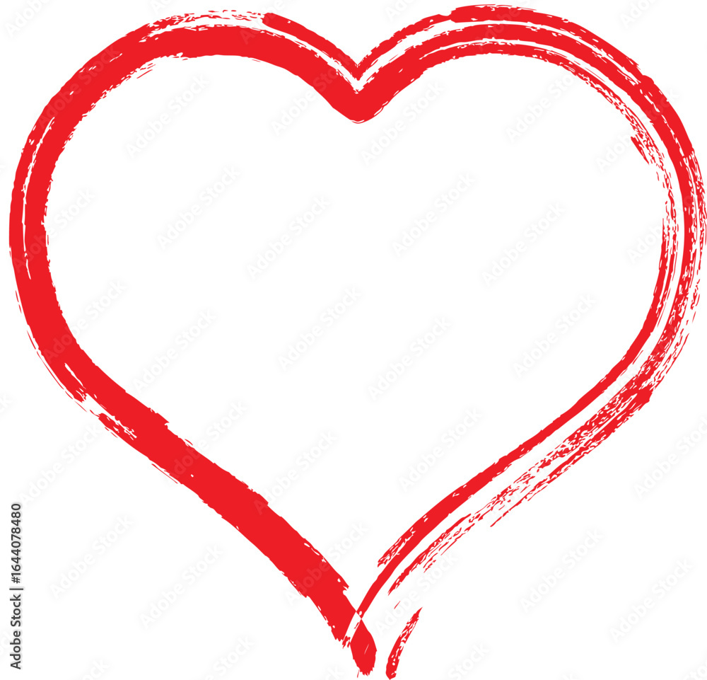 Heart shape design for love symbols, Set simple drawings heart symbols, valentines day related designs and frames, Red heart formed by Available in vector EPS format. editable vector file format.