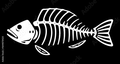fish bone vector, fish skeleton icon, fish carcass, skeleton fish drawing, fish bones isolated, fish remains, fish anatomy bones, skeletal fish, dead fish bones, fish fossil, fish skeleton clipart, fi