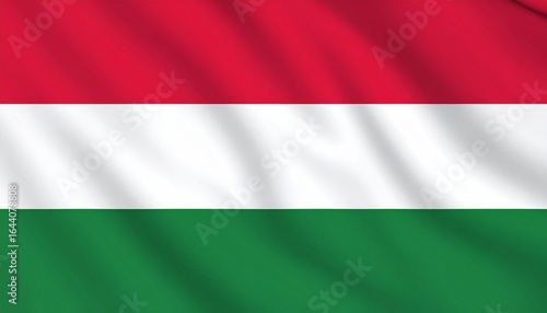Hungarian flag with horizontal red, white, and green stripes. Free Download Hungarian flag with horizontal red, white, and green stripes. - GFXLoad