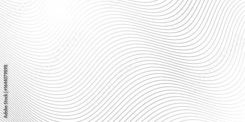Background white wave. Abstract waves pattern. Geometric line. Light gray texture. Digital tech. Technology 3d stripe. Design of modern shape. Gray graphic lines. Mini wallpaper. Vector illustration