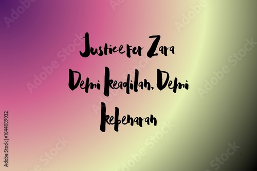 Justice for Zara – Gradient Aura Hope | Demanding Justice and Truth
