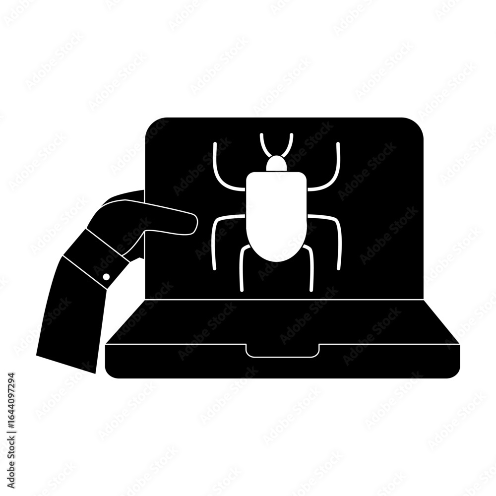 Obraz premium different phishing scenes and situations. Human hand with icon and image. Cyber crimes committed by hackers and hackers stealing personal data, banking credentials and information