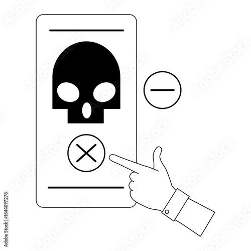 different phishing scenes and situations. Human hand with icon and image. Cyber crimes committed by hackers and hackers stealing personal data, banking credentials and information