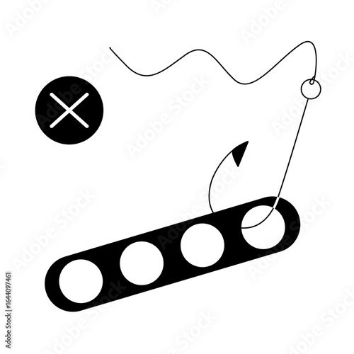 different phishing scenes and situations. Human hand with icon and image. Cyber crimes committed by hackers and hackers stealing personal data, banking credentials and information