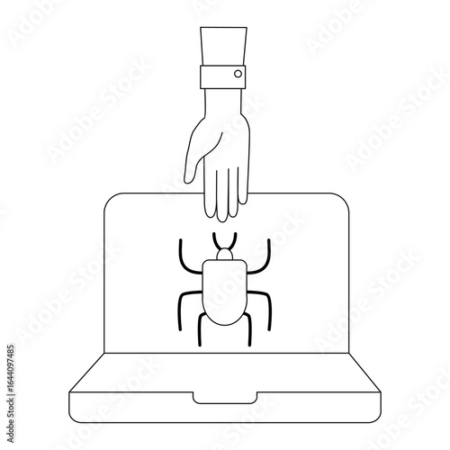 different phishing scenes and situations. Human hand with icon and image. Cyber crimes committed by hackers and hackers stealing personal data, banking credentials and information