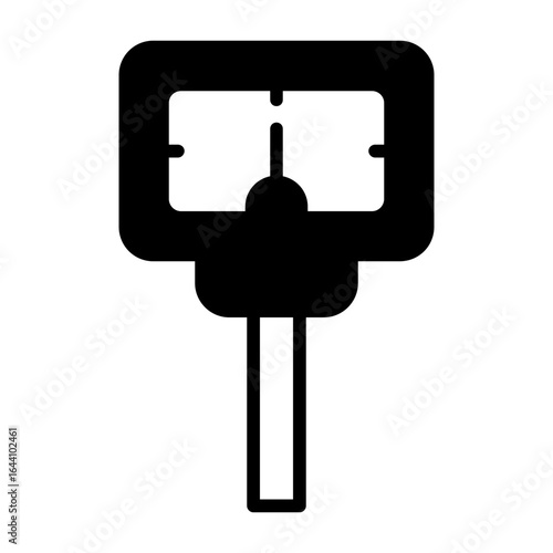Parking meter Semi Solid Vector Icon