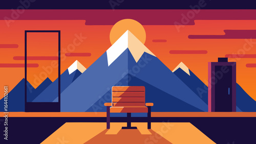 CEO Suite with Panoramic Alpine Sunrise View