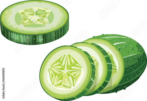 cucumber sliced isolated on transparent png vector.cucumber, vegetable, ingredient, organic, nourishment, produce, cool, freshness, green, healthy, salad, slice, sliced, cooking, diet, food, fresh,