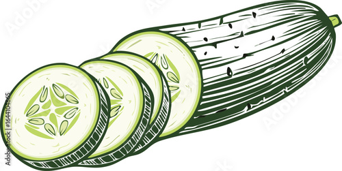 cucumber sliced isolated on transparent png vector.cucumber, vegetable, ingredient, organic, nourishment, produce, cool, freshness, green, healthy, salad, slice, sliced, cooking, diet, food, fresh,