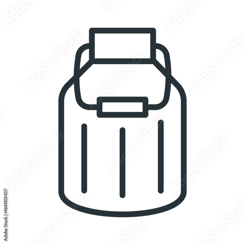 Milk Can Outline Icon
