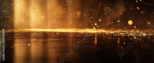 Wallpaper Mural The Sparkling Gold Dust Creating a Dreamy Atmosphere in Soft Light. Torontodigital.ca