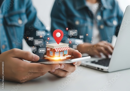 Digital marketing strategy for local businesses utilizing online presence and location based services