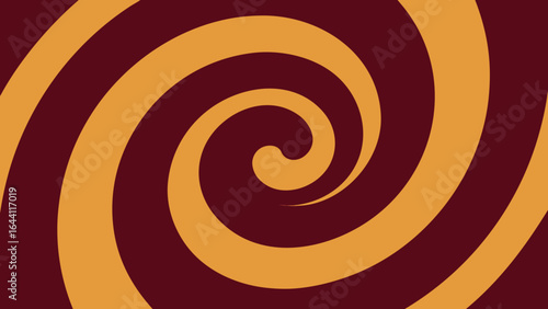 Swirling Spiral Pattern in Burgundy and Orange Colors abstract