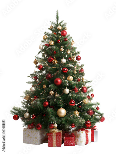 Decorated Christmas Tree with Presents