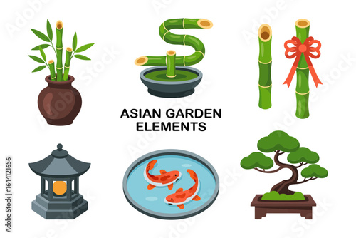 Zen rock garden illustration, raked sand spiral vector, minimalist landscape artwork, meditation space clipart, calming background design