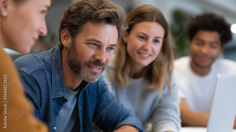 Fototapeta premium Learning Workshop on New Technology for Diverse Teams