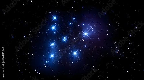 Bright stars in a dark night sky.