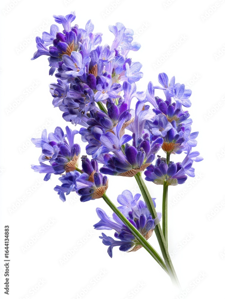 Fototapeta premium lavender flowers isolated on white background