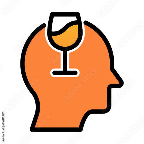 Alcoholism Mental Health Awareness Concept