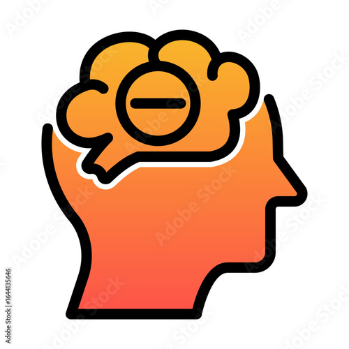 NEGATIVE THINKING Mental Health Awareness Concept