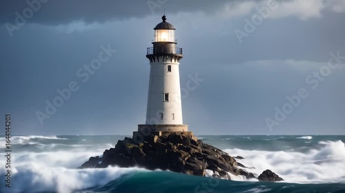 Wallpaper Mural Lighthouse in a Storm Torontodigital.ca