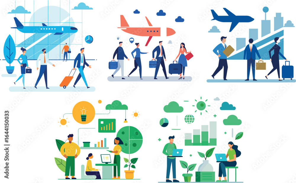 Obraz premium Vector illustration of a diverse group of people, symbolizing teamwork and community