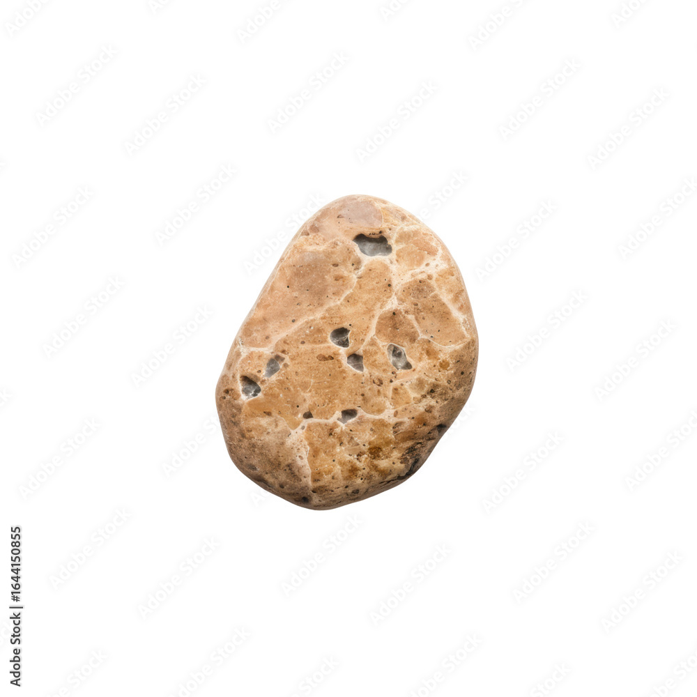 Obraz premium Natural Beige Stone with Unique Texture and Organic Shapes