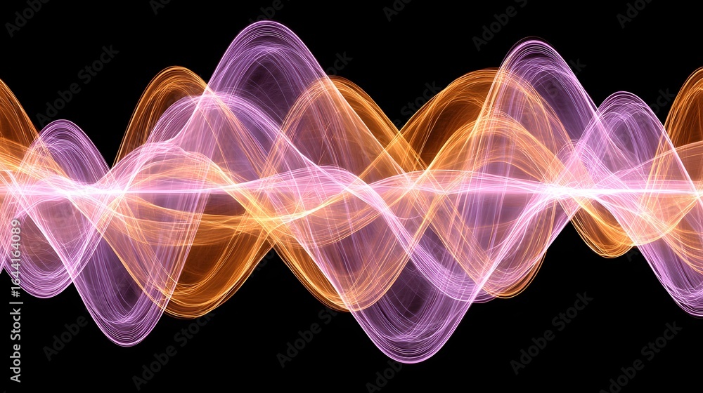 Obraz premium Abstract design of flowing, swirling lines in vibrant colors.
