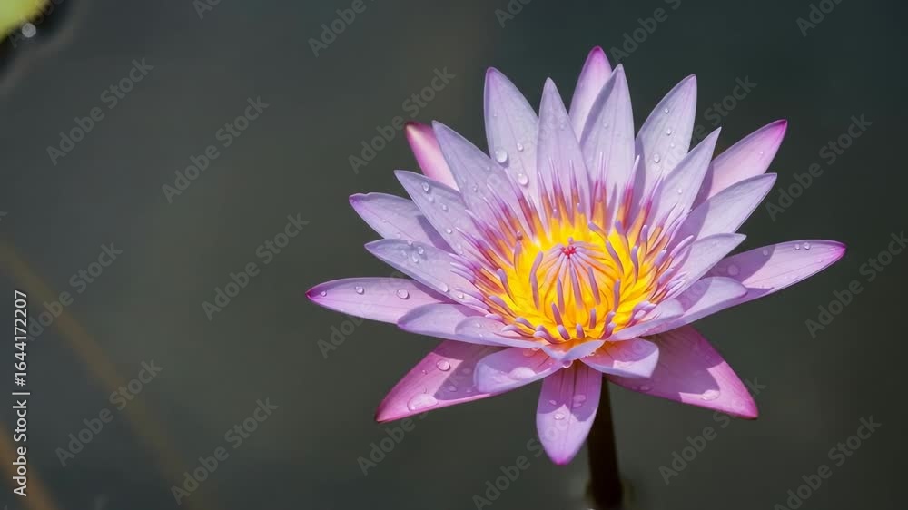 Purple lotus flower closeup Purple lotus flower closeup