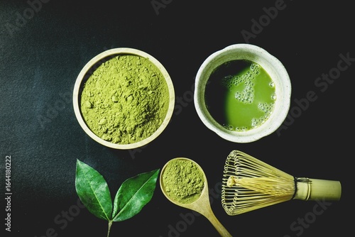 抹茶と粉末