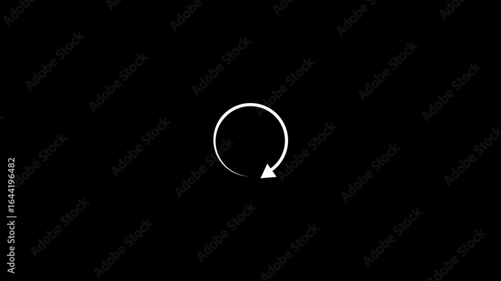 Wheel Reload circle arrow icon refresh animated,Loading wheel animation. loading ...