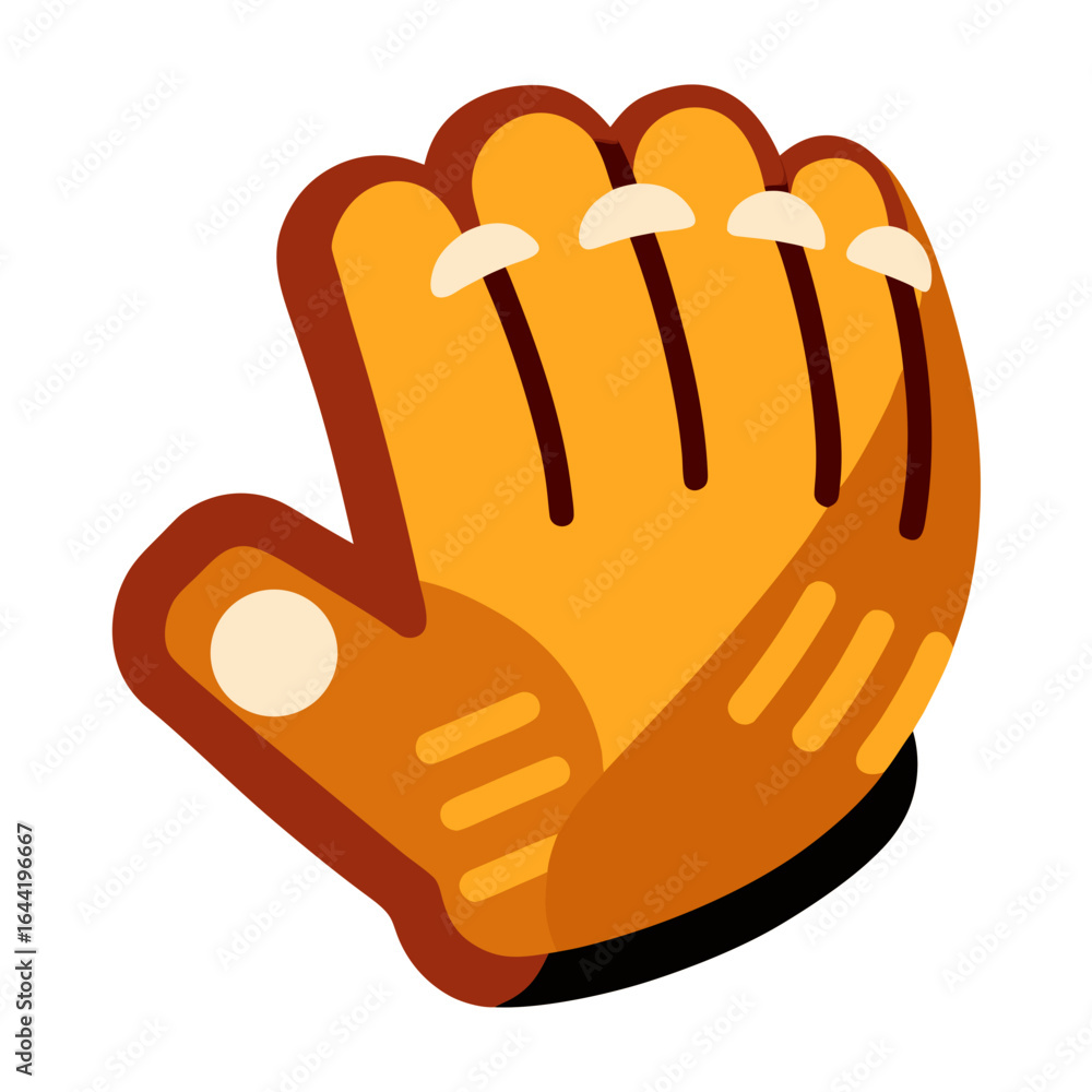 Obraz premium Baseball Glove on White Background