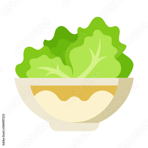 Caesar Salad on White Background