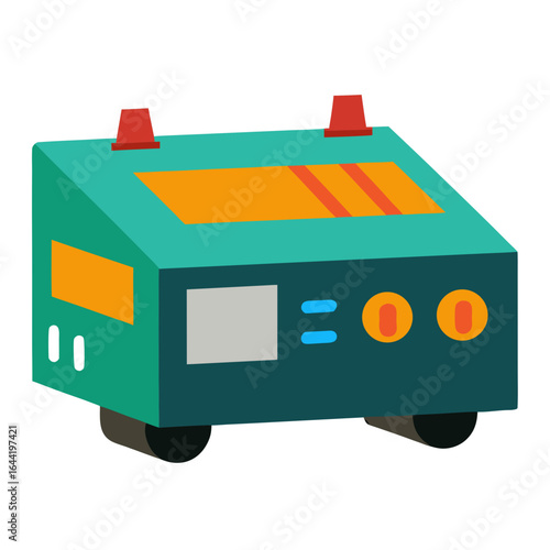 Car Power Inverter on White Background