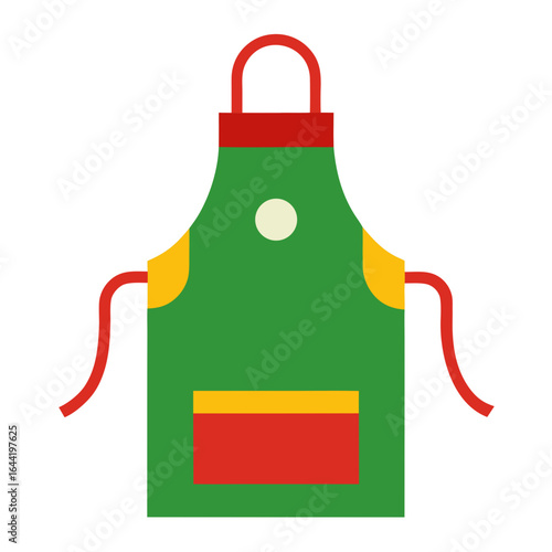Christmas Apron on White Background
