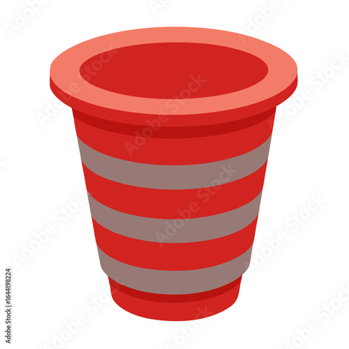 Collapsible Cup on White Background