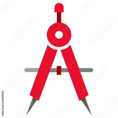 Compass Tool on White Background