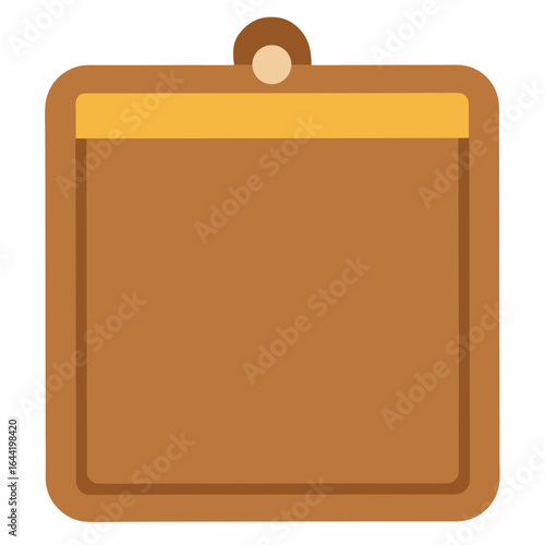 Cork Board on White Background