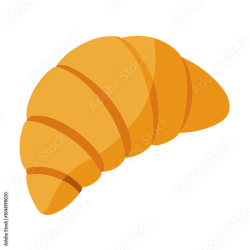 Croissant on White Background
