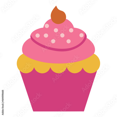 Cupcake on White Background