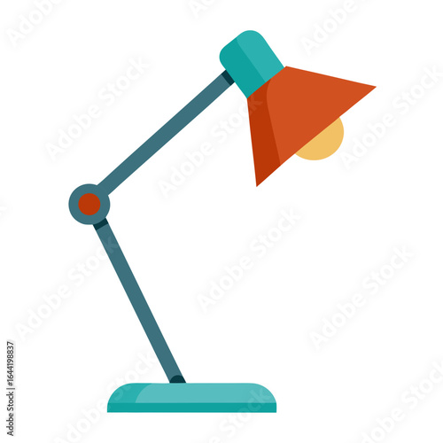 Desk Lamp on White Background