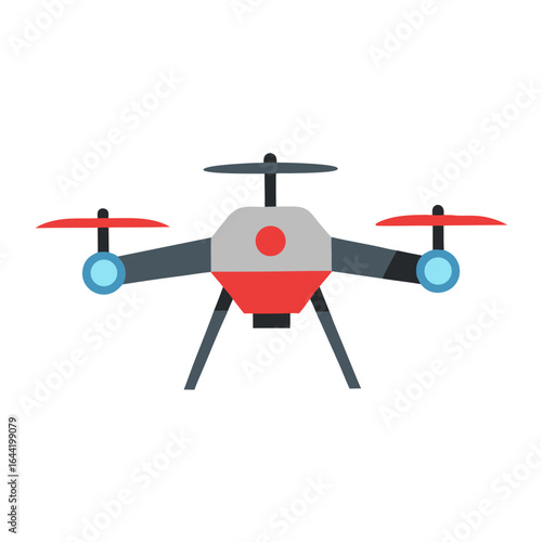 Drone on White Background