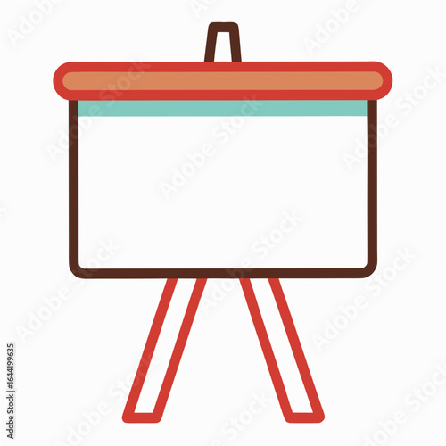 Flip Chart on White Background
