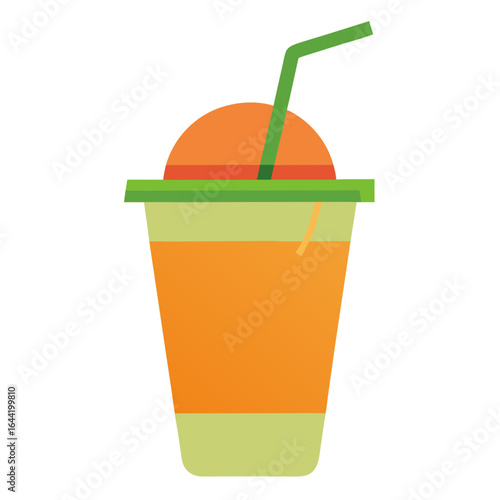 Fresh Juice on White Background