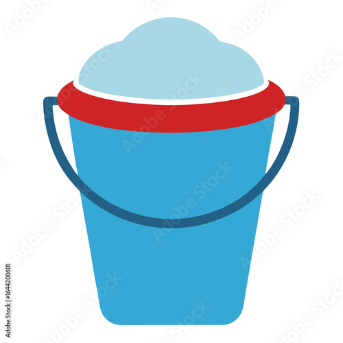 Ice Bucket on White Background