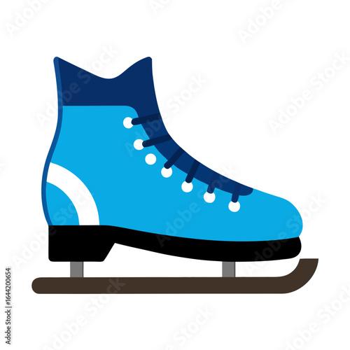Ice Skates on White Background