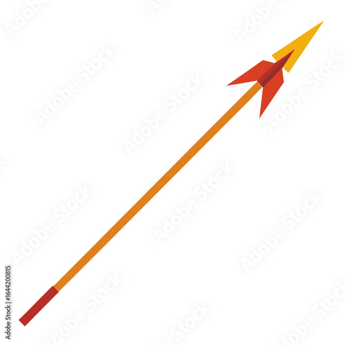 Javelin on White Background