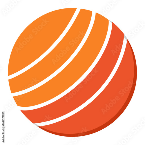 Lacrosse Ball on White Background